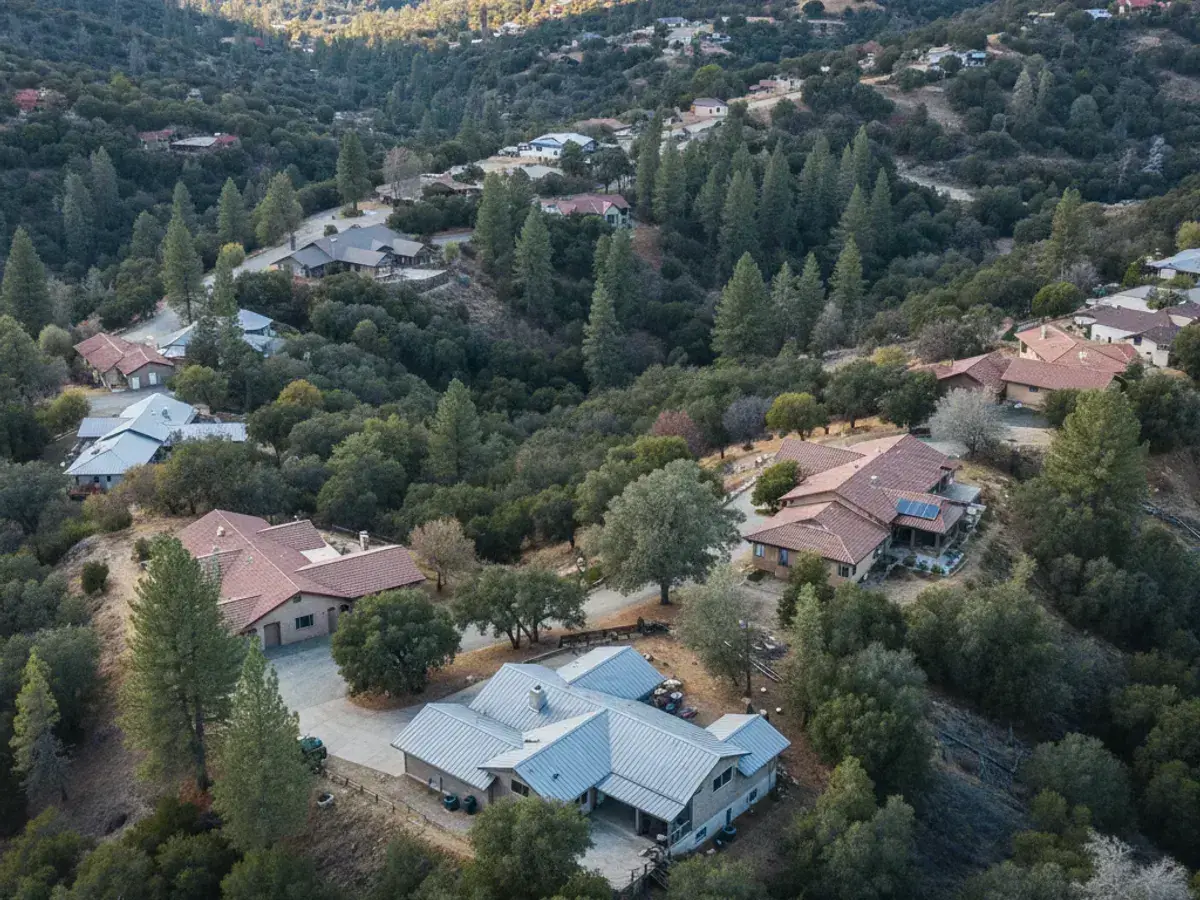 Backcountry San Diego County neighborhood near Boulevard